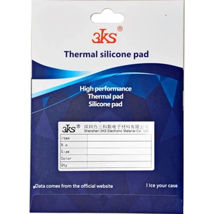 Термопрокладка 3KS TP-600 80x40x1.5 мм 6 Вт/мК (3K-600-TP-09) изображение 1