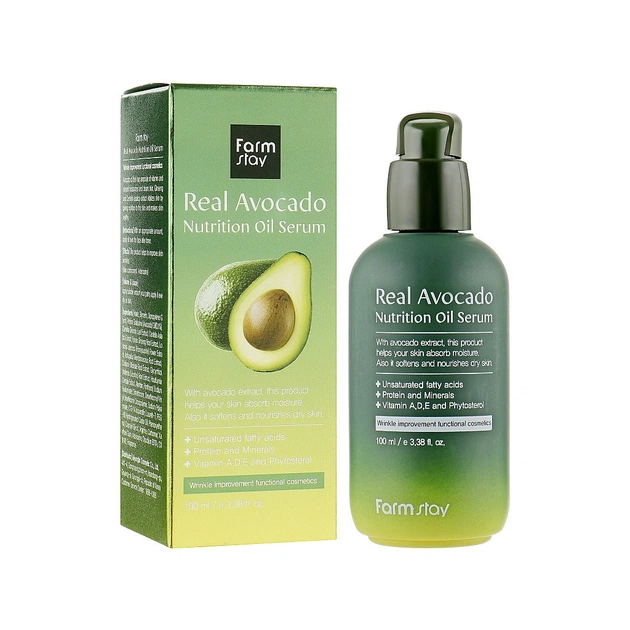 Сироватка для обличчя FarmStay Real Avocado Nutrition Oil Serum 100 мл (8809469776899) - picture 2