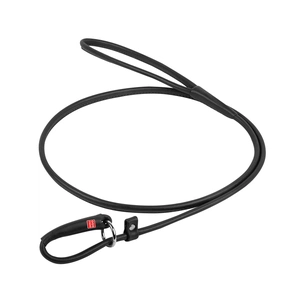 Повідець для собак WAUDOG "GLAMOUR" круглий Ш 6 мм, Д 183 см чорний (34451) зображення 1