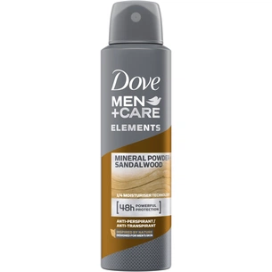 Антиперспірант Dove Men+Care Мінеральна пудра та сандалове дерево 150 мл (8710908554094) зображення 1