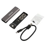 Зовнішня кишеня Maxxter M.2 NVMe PCIe, USB 3.1 Type-C Gen2, Metal, Black (EHDE-2280S-02) - зменшене зображення 3