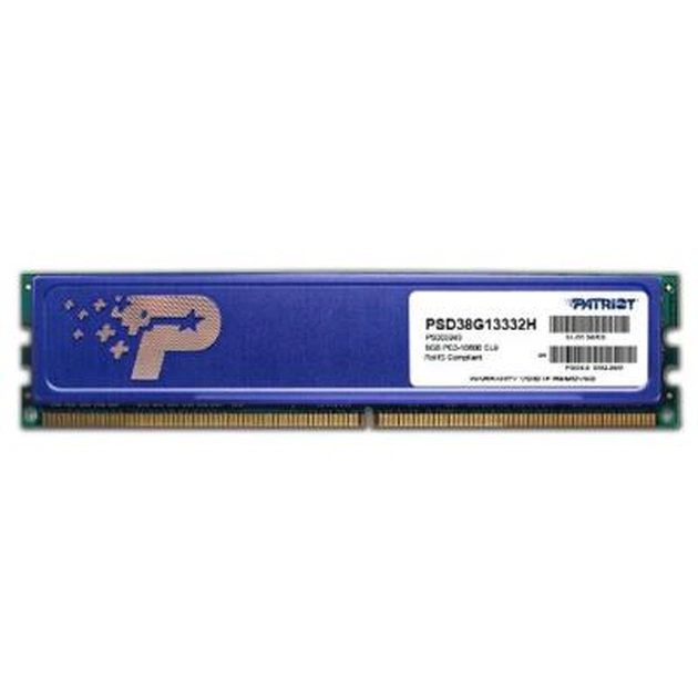 Модуль пам'яті для комп'ютера DDR3 8GB 1333 MHz Signature Line Series Patriot (PSD38G13332H) - изображение 1