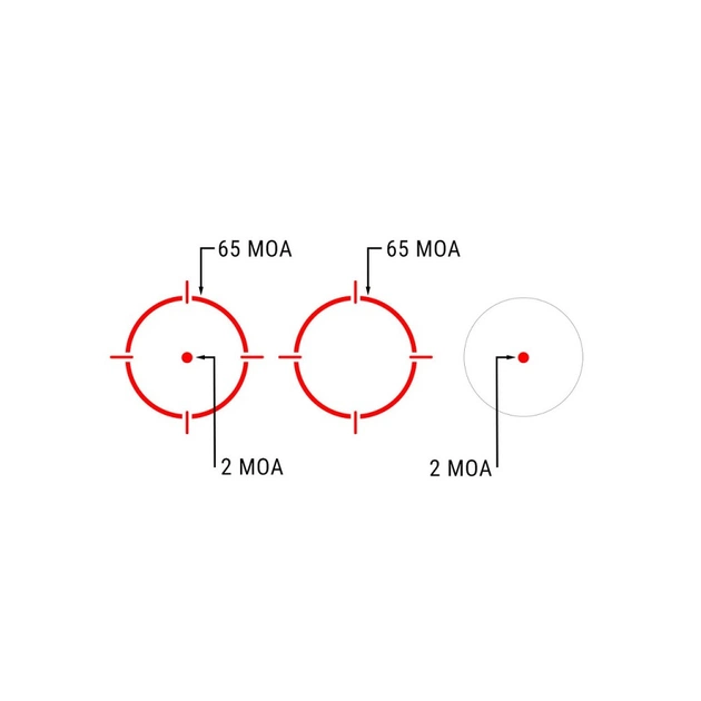 Коліматорний приціл Holosun DRS-NV з нічним баченням точка 2 MOA + коло 65 МОА (червоний) (DRS-NV) - зображення 10
