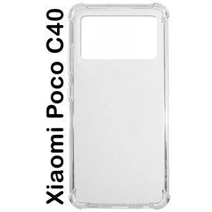 Чохол до мобільного телефона BeCover Anti-Shock Poco C40 Clear (707890) зображення 1