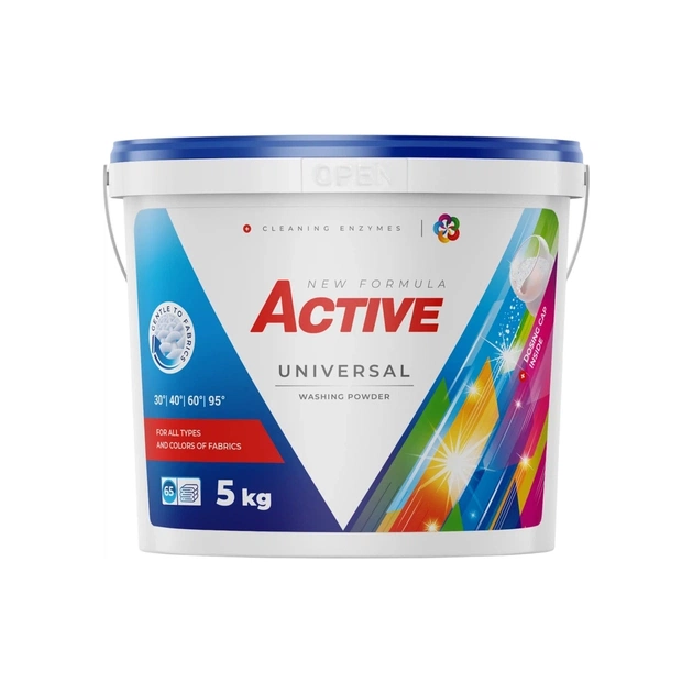 Пральний порошок Active PR Universal З ароматом свіжості 5 кг + Дозатор (4820196010685) - зображення 1