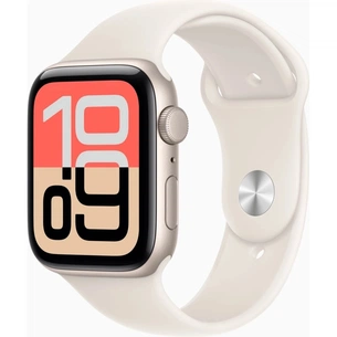 Смарт-годинник Apple Watch SE 3 GPS + Cellular 44mm Starlight Aluminium Case with Starlight Sport Band - S/M (MEPE4RK/A) зображення 1