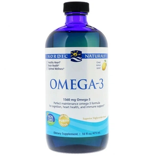 Жирні кислоти Nordic Naturals Омега-3, Смак Лимона, Omega-3, Lemon, 1,560 мг, 473 мл. (NOR02764) зображення 1