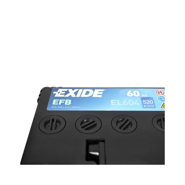 Аккумулятор автомобильный EXIDE START-STOP EFB 60A (EL604) - изображение 4