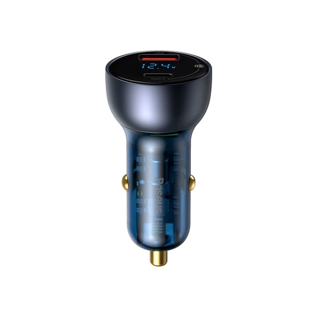 Зарядний пристрій Baseus Particular Digital Display QC+PPS Car Charger 65W Cable(Type-C toType-C100W 1m) USB-A/Type-C Dar (TZCCKX-0G) - изображение 1