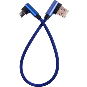 Дата кабель USB 2.0 AM to USB-C 0.25m blue Dengos (NTK-TC-UG-SHRT-SET-BLUE) зображення 1
