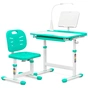 Парта зі стільцем Evo-kids (стіл+стілець+полиця+лампа) Green (Evo-17 Z Ergo) - зменшене зображення 1