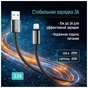 Дата кабель USB 2.0 AM to Lightning 2.0m 3A zinc alloy braided black ColorWay (CW-CBUL099-BK) - уменьшенное изображение 6