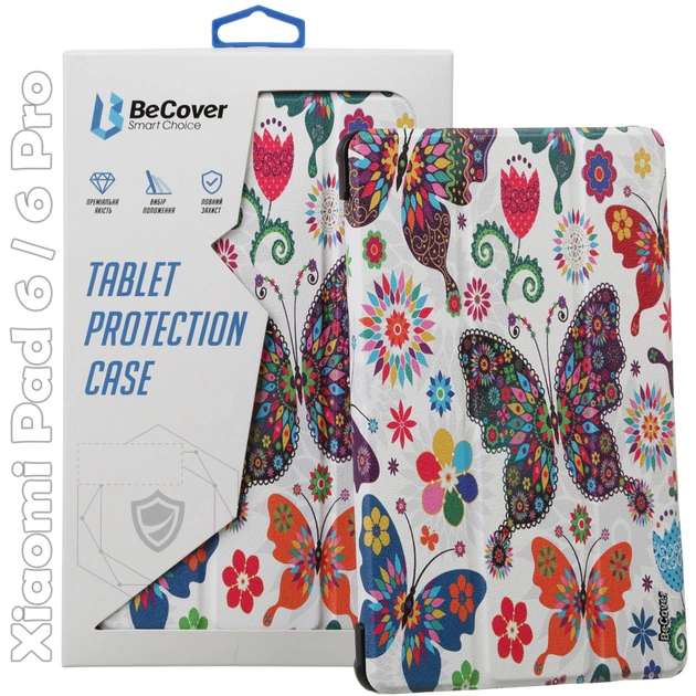 Чехол для планшета BeCover Smart Case Xiaomi Mi Pad 6 / 6 Pro 11" Butterfly (709492) - изображение 1