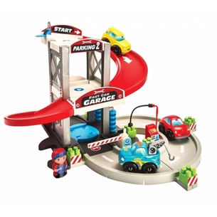 Ігровий набір Ecoiffier Гараж Віраж, з 3 машинами та 1 героєм (003011) зображення 1
