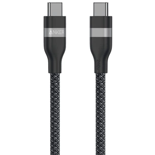 Дата кабель USB-C to USB-C 1.8m 240W upcycled-braided black Anker (A82E2H12) зображення 1