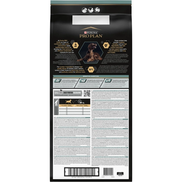 Сухий корм для собак Purina Pro Plan Large Athletic Adult 2+ Sensitive Digestion Для великих порід атлетичної статури З ягням 14 кг (7613035415591) - picture 3