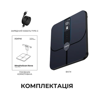 Весы напольные RENPHO Elis Nova Smart WiFi Body Scale Black (R-A031) изображение 1