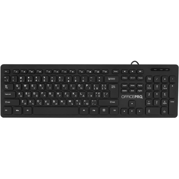 Клавіатура OfficePro SK276 USB Black - зображення 1