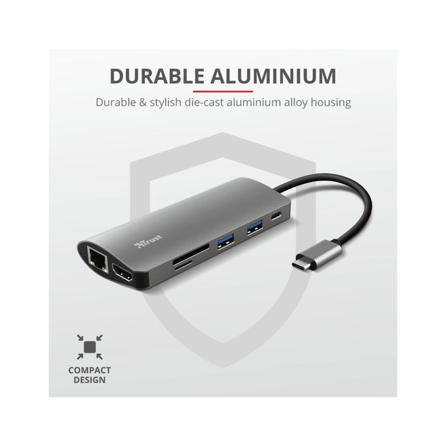 Концентратор Trust DALYX 7-IN-1 USB-C ALUMINIUM (23775_TRUST) - picture 8