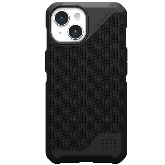 Чохол до мобільного телефона UAG Apple iPhone 15 Metropolis LT Magsafe, Kevlar Black (114315113940) - зображення 1