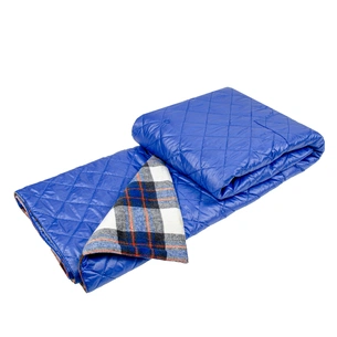 Плед Home Line 4 в 1 клітинка синя 140х190см (145268) зображення 1