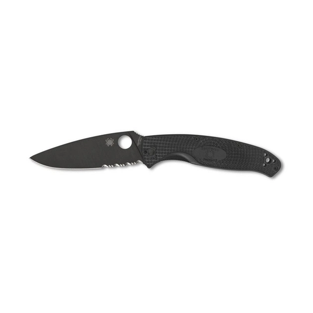 Ніж Spyderco Resilience FRN Black Blade Serrated (C142PSBBK) - зображення 1