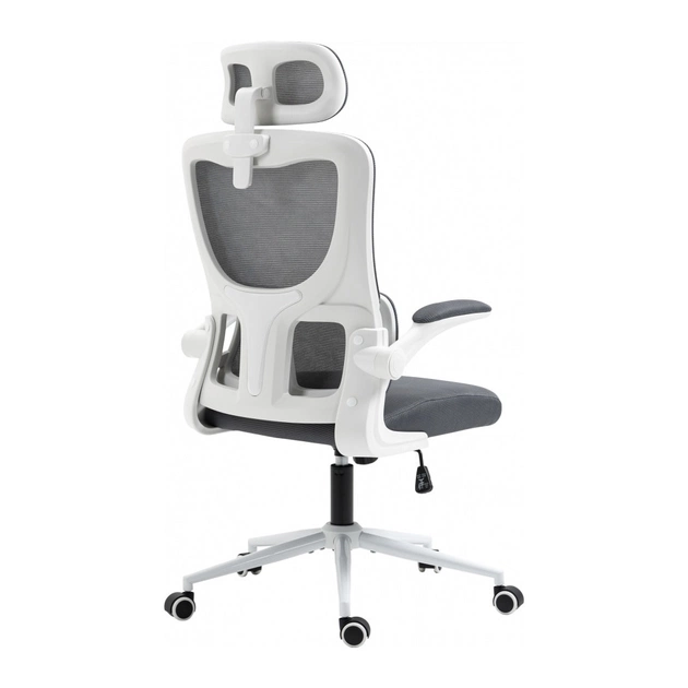 Офісне крісло GT Racer X-5728 White/Gray - зображення 6