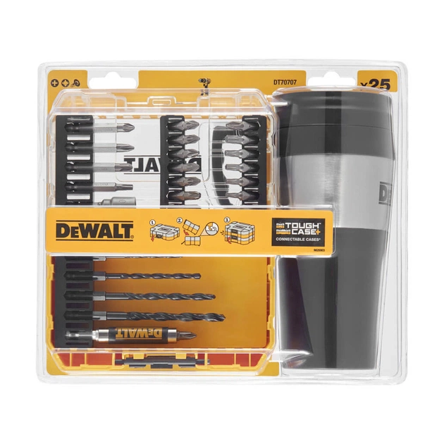 Набір свердл і біт DeWALT Phillips, Pozidriv, Torx, Pz3, L = 25, 50 мм, 25 шт, ToughCase, термокухоль (DT70707) - picture 3