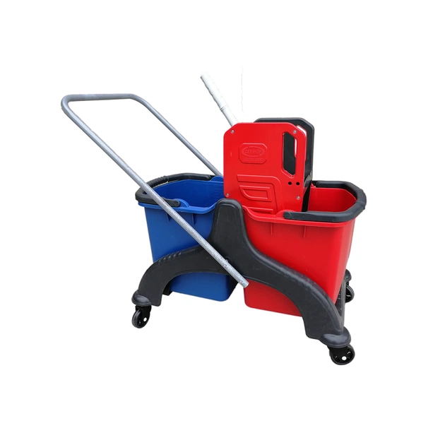Відро для швабр Planet Household візок для прибирання на 2 відра з віджимом 25+25 л (10249) - picture 1