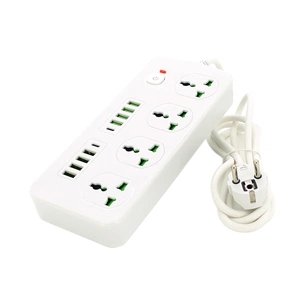 Мережевий фільтр живлення Voltronic TВ-Т91, 4роз, 8*USB+2PD White (ТВ-Т91-White) зображення 1