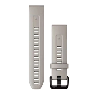 Ремінець до смарт-годинника Garmin fenix 7S, 20mm QuickFit Light Sand Silicone (010-13102-04) зображення 1