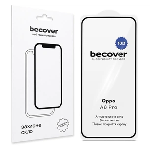 Скло захисне BeCover 10D Oppo A6 Pro Black (715716) зображення 1
