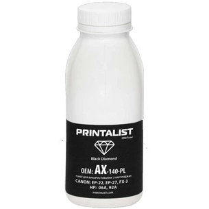 Тонер HP LJ 1100/5L/6L , 140г Black Printalist (AX-140-PL) зображення 1