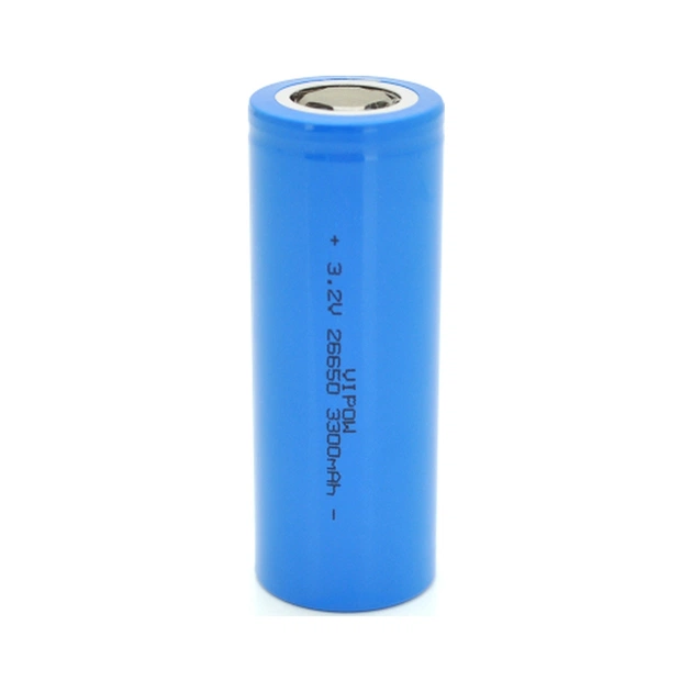 Акумулятор 26650 3300mAh, LiFePO4, FlatTop, 3.2V, Blue Vipow (IFR26650-3300mAhFT / 31075) - зображення 1