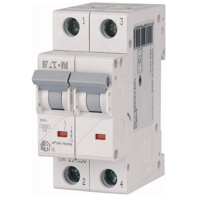 Автоматичний вимикач Eaton 2-п. С 63А HL 4.5кА - зображення 1