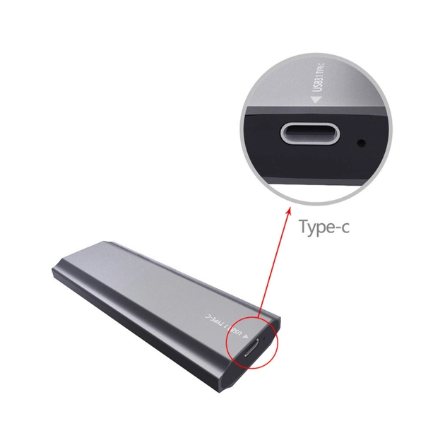 Кишеня зовнішня Dynamode M.2 SSD NVMe/SATA combo USB3.2 GEN2 USB-C (DM-CAD-SSD05) - picture 3