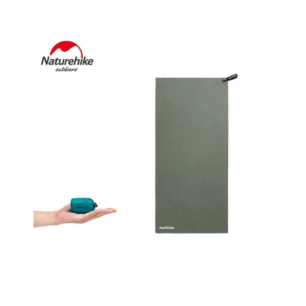 Туристичний рушник Naturehike MJ02 Ultralight NH19Y002-J 128 см х 80 см оливковий (6927595735862) - picture 4