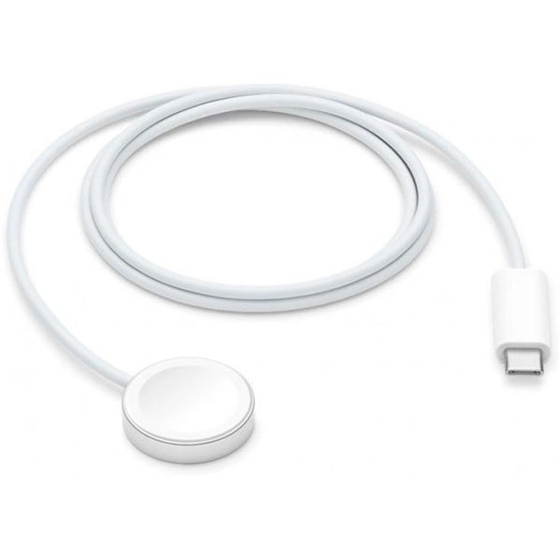 Беспроводное зарядное устройство Apple Watch Magnetic Fast Charger to USB-C 1m White (MLWJ3) (A26886) - изображение 1