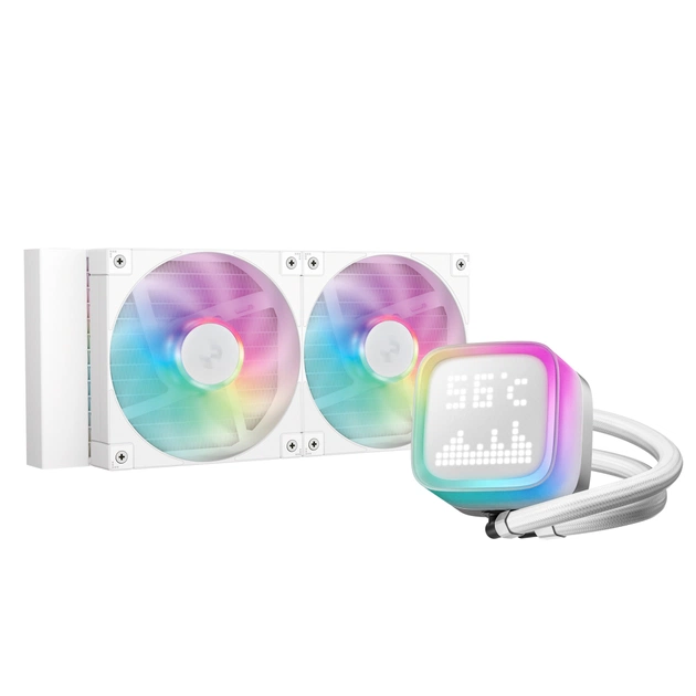 Система рідинного охолодження Deepcool LP240 ARGB White (R-LP240-WHMSMC-G-1) - зображення 1