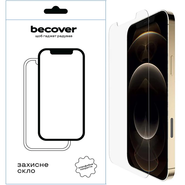 Скло захисне BeCover Apple iPhone 13 Pro Max 3D Crystal Clear Glass (709244) - зображення 1