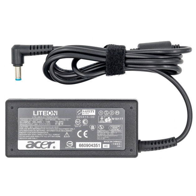 Блок питания к ноутбуку Grand-X Acer (19V 3.42A 65W) 5.5x1.7mm (ACACL65W) - изображение 1