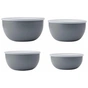 Миска KitchenAid Coreline, набір 4 шт, з кришкою, сірий (KQG176OSCGG) - зменшене зображення 2