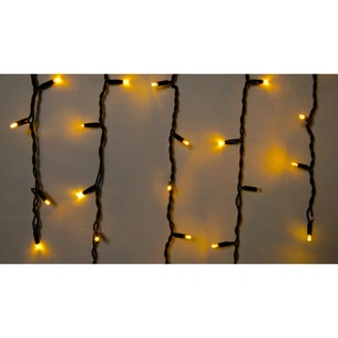 Гірлянда Delux ICICLE 75 LED 2 x 0.7 м IP44 EN Жовтий/чорний (90016591) зображення 1