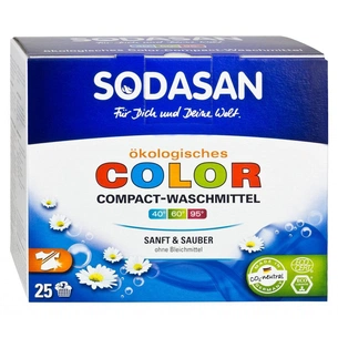 Пральний порошок Sodasan Color Compact 1,2 кг (4019886050203) зображення 1