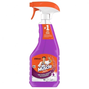 Засіб для миття скла Mr Muscle Лаванда спрей 500 мл (5000204159394) зображення 1