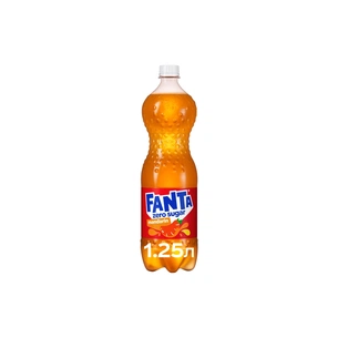 Напій Fanta Zero Sugar Безалкогольний сильногазований соковмісний Мандарин 1.25 л (5449000323781) зображення 1
