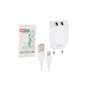 Зарядний пристрій XO L75 2USB/2.4A + Lightning White (XO-L75-L) - зменшене зображення 2