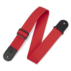 Ремінь для гітари Levy's Classics Series Polypropylene Guitar Strap Red (M8POLY-RED) изображение 1