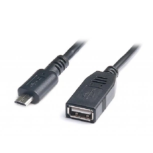 Перехідник OTG USB 2.0 AF to Micro 5P 0.1m REAL-EL (EL123500014) зображення 1