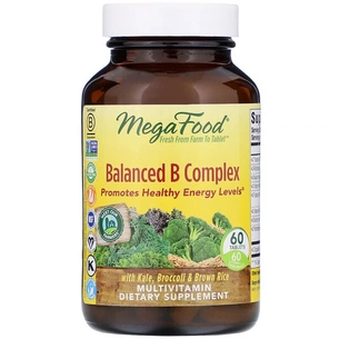 Вітамін MegaFood Збалансований комплекс вітамінів В, Balanced B Complex, 60 т (MGF-10168) зображення 1